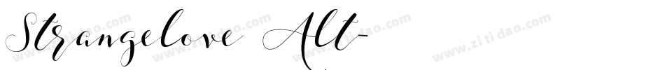Strangelove Alt字体转换
